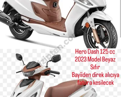 2023 hero dash beyaz 125 cc sıfır bayiiden alıcıya